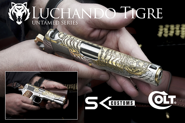 SK CUSTOMS RELEASES THE UNTAMED LUCHANDO TIGRE COLT 1911 38 Super