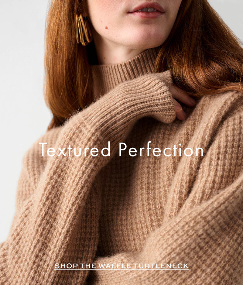 Discover This Season's Waffle Turtleneck - White & Warren