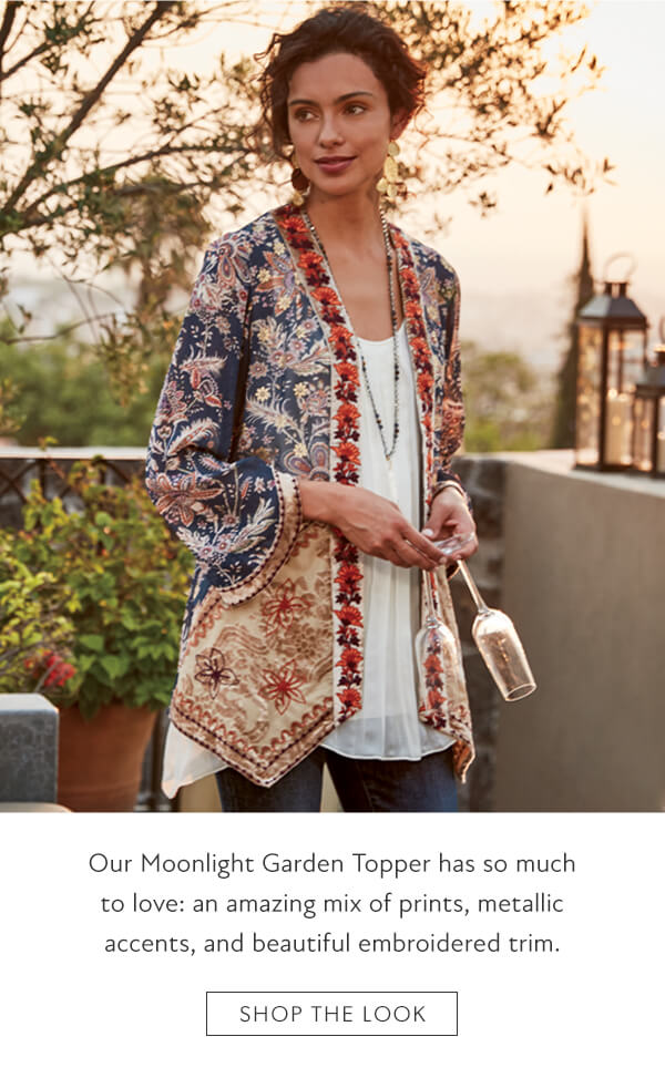 Our Moonlight Garden Topper has so much to love. Shop the look