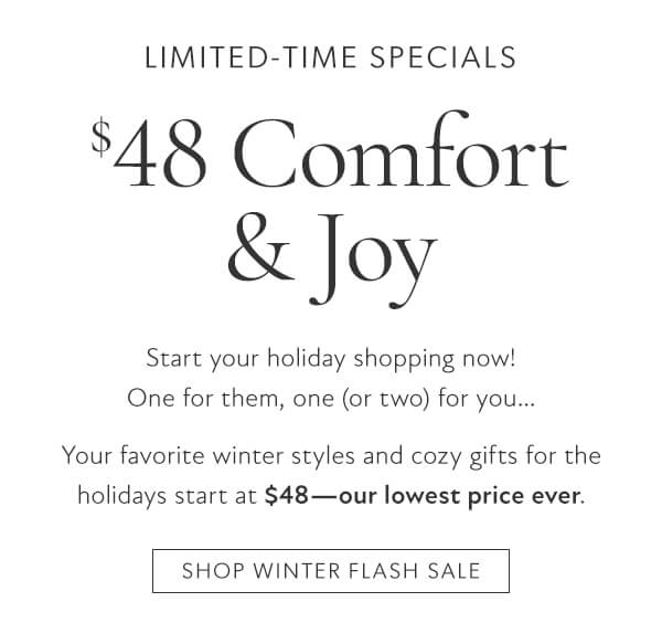 Shop winter flash sale