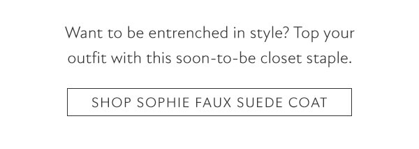 Shop Sophie Faux Suede Coat