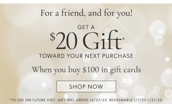 Shop gift cards