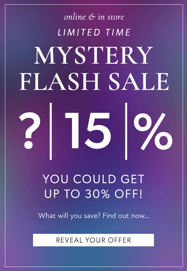 Mystery Sale! Up to 30% Off!