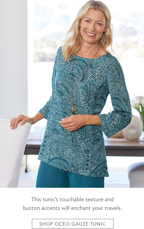 Shop Oceo Gauze Tunic