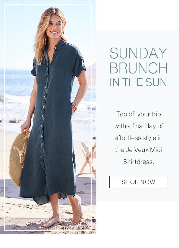 Sunday brunch in the sun. Shop now