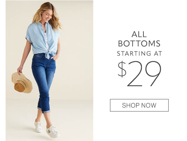 Bottoms starting at $29