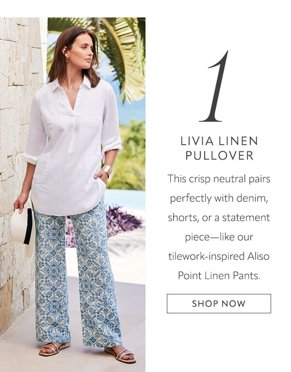 Livia Linen Pullover - Shop now