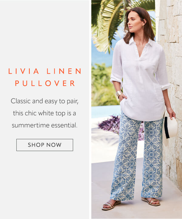 Livia Linen Pullover - Shop now