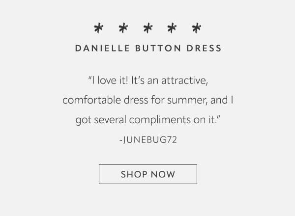 Danielle Button Dress - shop now