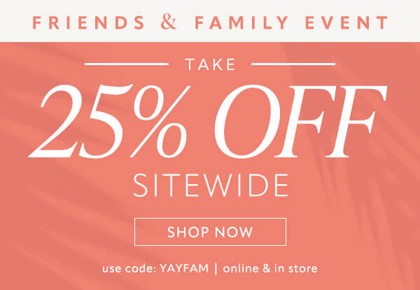 Take 25% off sitewide. Shop now