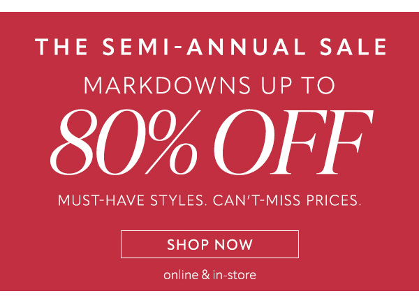 Markdowns up to 80% off. Shop now