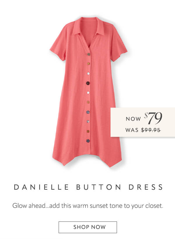 Danielle Button Dress - Shop now