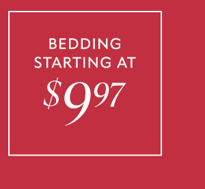 Bedding starting at $9.97