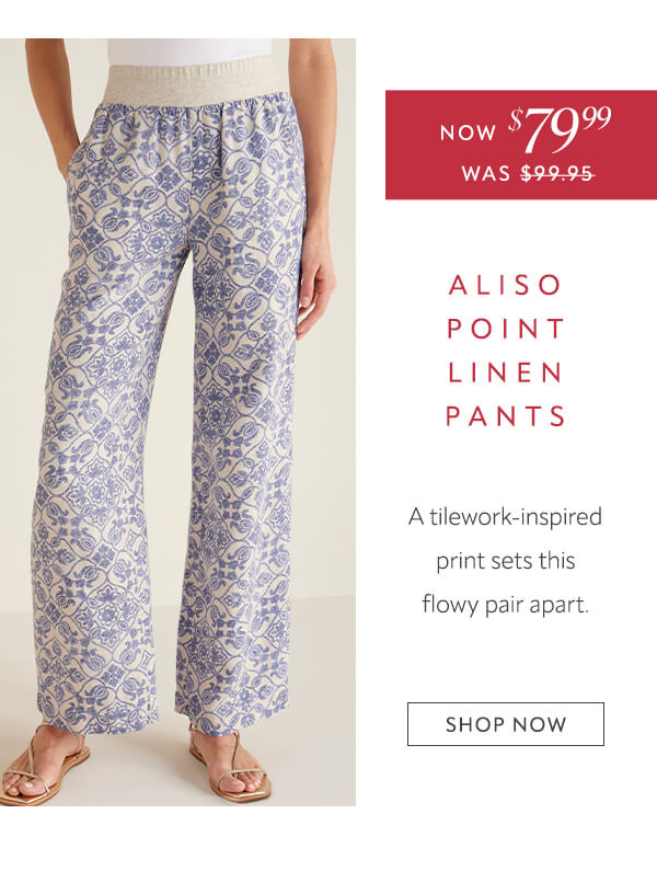 Aliso Point Linen Pants