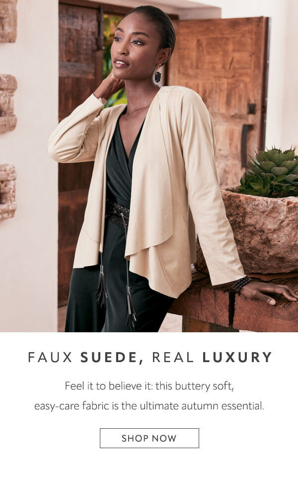 Faux Suede, Real Luxury Shop now