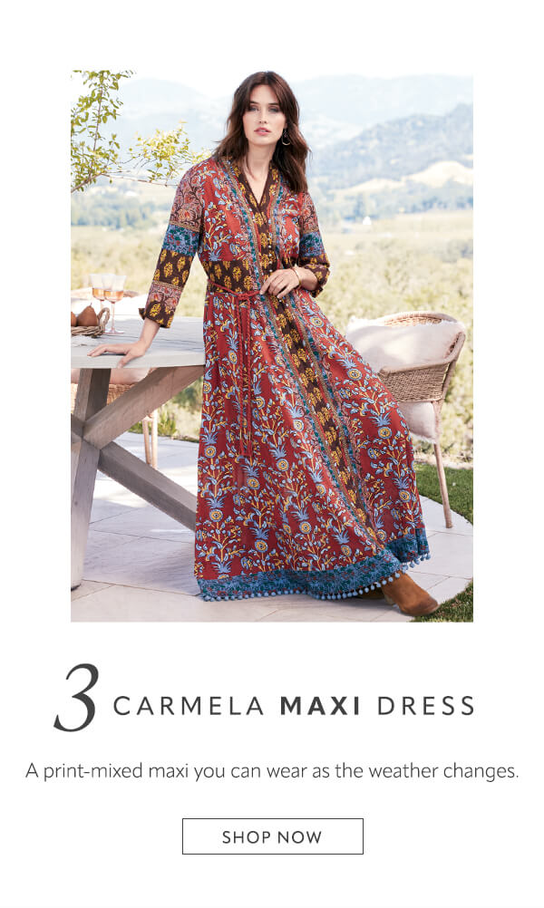 3 Carmela Maxi Dress Shop now