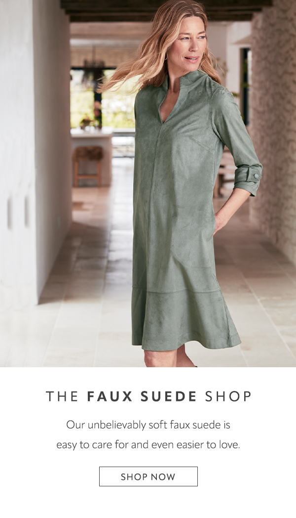 The Faux Suede Shop. Shop now