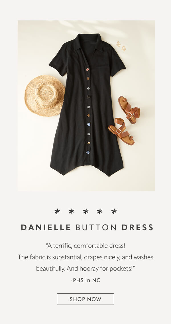 Danielle Button Dress. Shop now