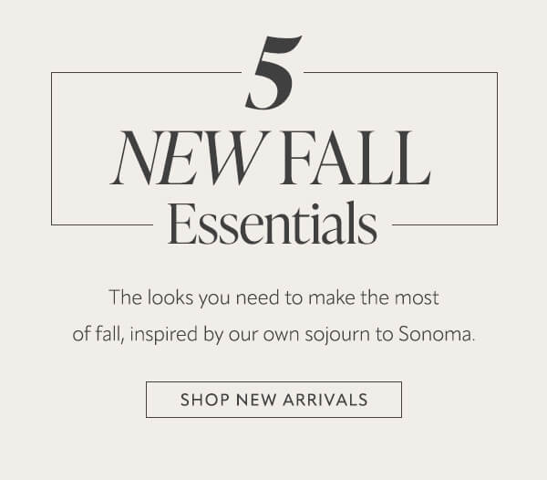 5 New Fall Essentials