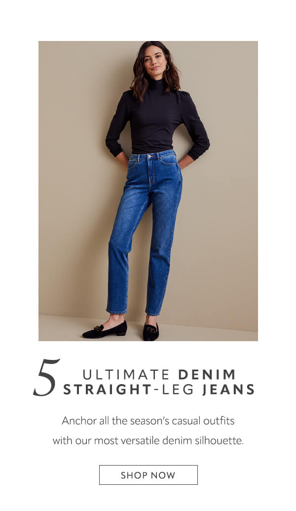 5 Ultimate Denim Straight-Leg Jeans