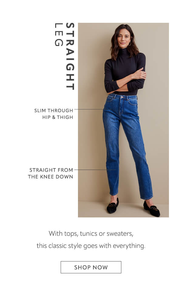 ultimate denim straight leg jeans