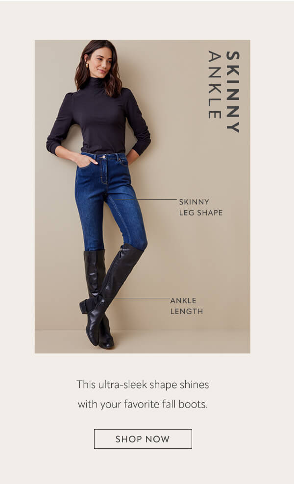 ultimate denim skinny ankle jeans