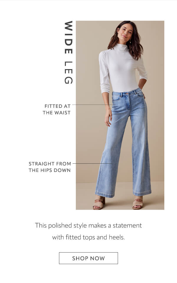 ultimate denim wide leg jeans