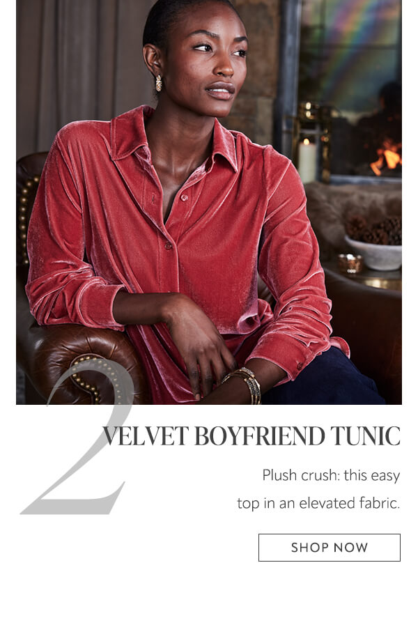 Velvet Boyfriend Tunic