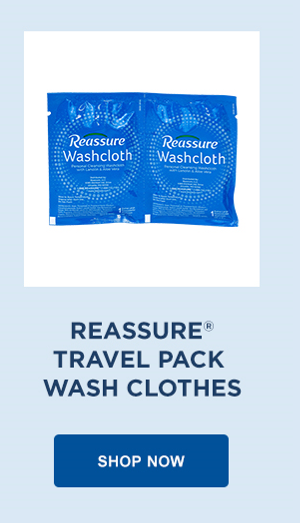 Reassure Travel Pack Washcloths