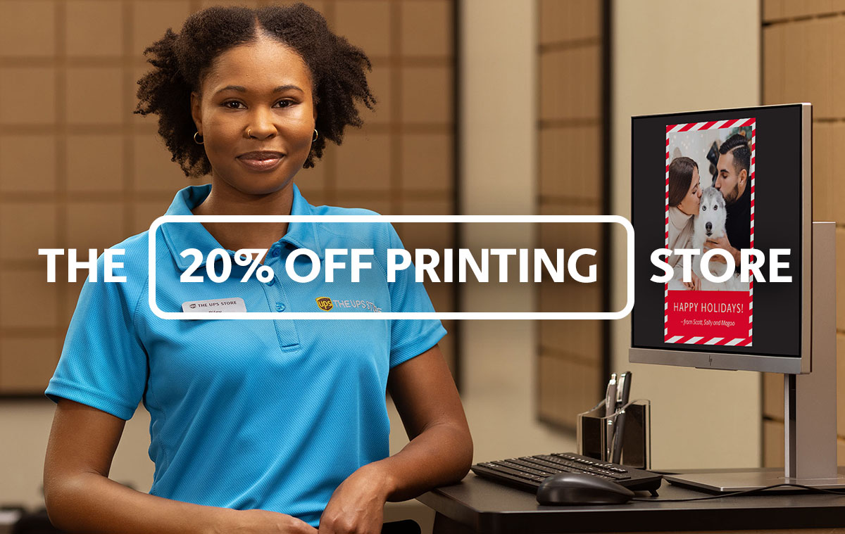 The 20% off printing store