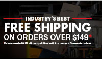 Industry's Best Free Shipping On Orders Over $149  T FREE SHIPPING LV LN 