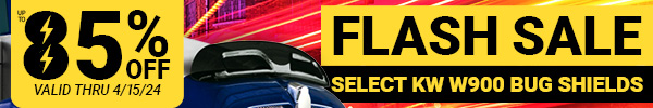 Flash Sale! Up To 85% OFF Select Kenworth W900 Bug Shields!