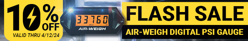 Flash Sale 10% OFF Air-Weigh Digital PSI Gauge! Valid Thru 4/12/24!