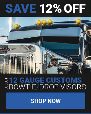 Save 12% OFF Select 12 Gauge Customs Bowtie/Drop Visors