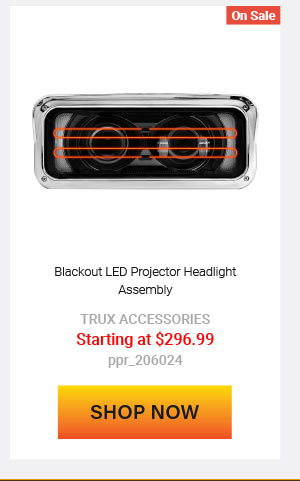 Blackout LED Projector Headlight Assembly Starting at $296.99 ppr_206024