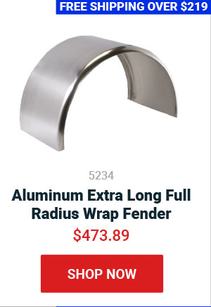 Aluminum Extra Long Full Radius Wrap Fender $473.89 Part# 5234