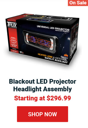 Blackout LED Projector Headlight Assembly! Starting at $286.99