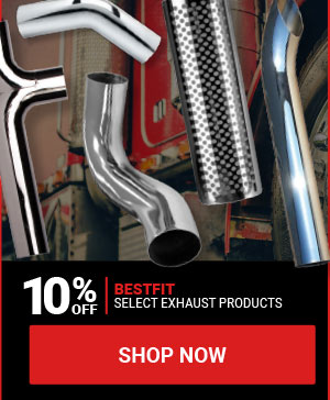 10% OFF Bestfit select exhaust products!