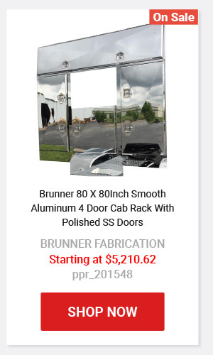 Brunner 80 X 80Inch Smooth Aluminum 4 Door Cab Rack With Polished SS Doors Starting at $5,210.62 ppr_201548