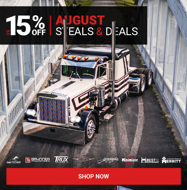 Up To 15% OFF August Steals & Deals!