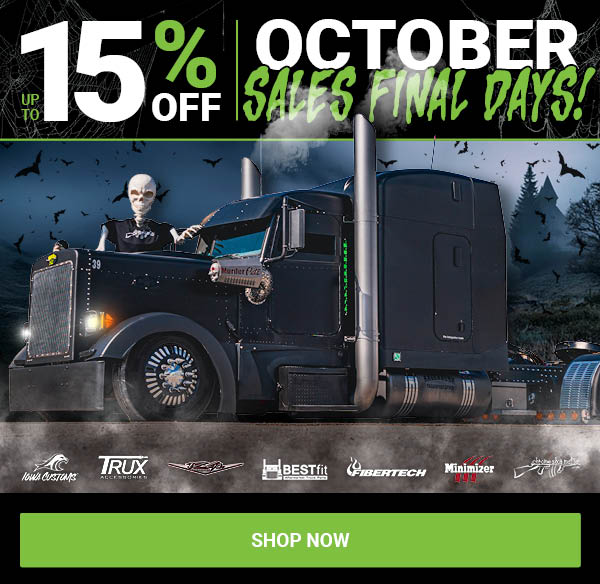 Final Days For Up To 15% OFF October Sales!!
