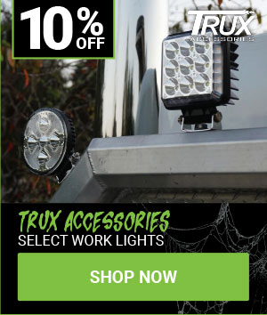 10% OFF Trux Accessories Select Work Lights!