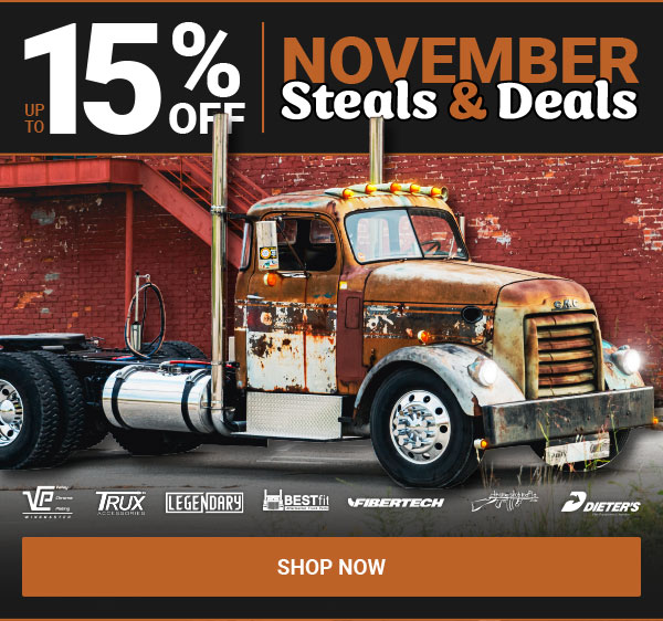 Up To 15% OFF November Steals & Deals!