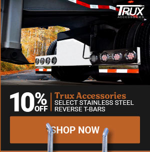 10% OFF Trux Accessories select stainless steel reverse T-bars!