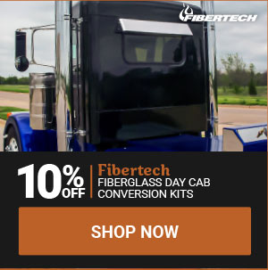 10% OFF Fibertech fiberglass day cab conversion kits!