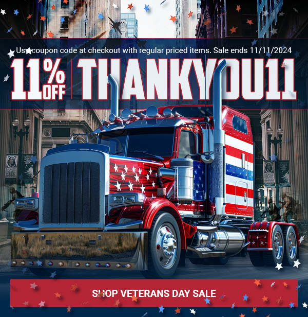 Veterans Weekend Sale! 11% OFF w/ Code: THANKYOU11 on regular priced items. Sale ends 11/11/2024
