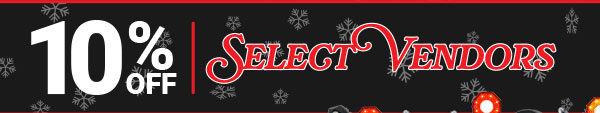 10% OFF Select Vendors