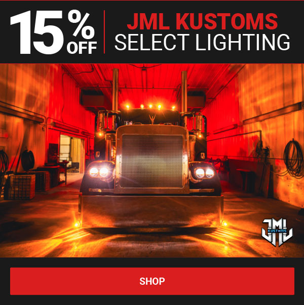 15% OFF Select JML Kustoms Lighting Products