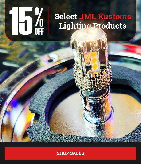 15% OFF Select JML Kustoms Lighting Products