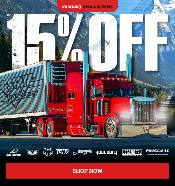 Up To 15% OFF February Steals and Deals!